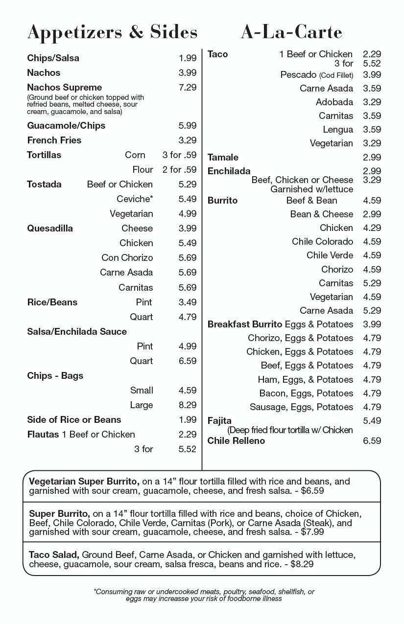Los Jarritos Menu rev 2019-09-262 Los Jarritos Menu rev 2019-09-262