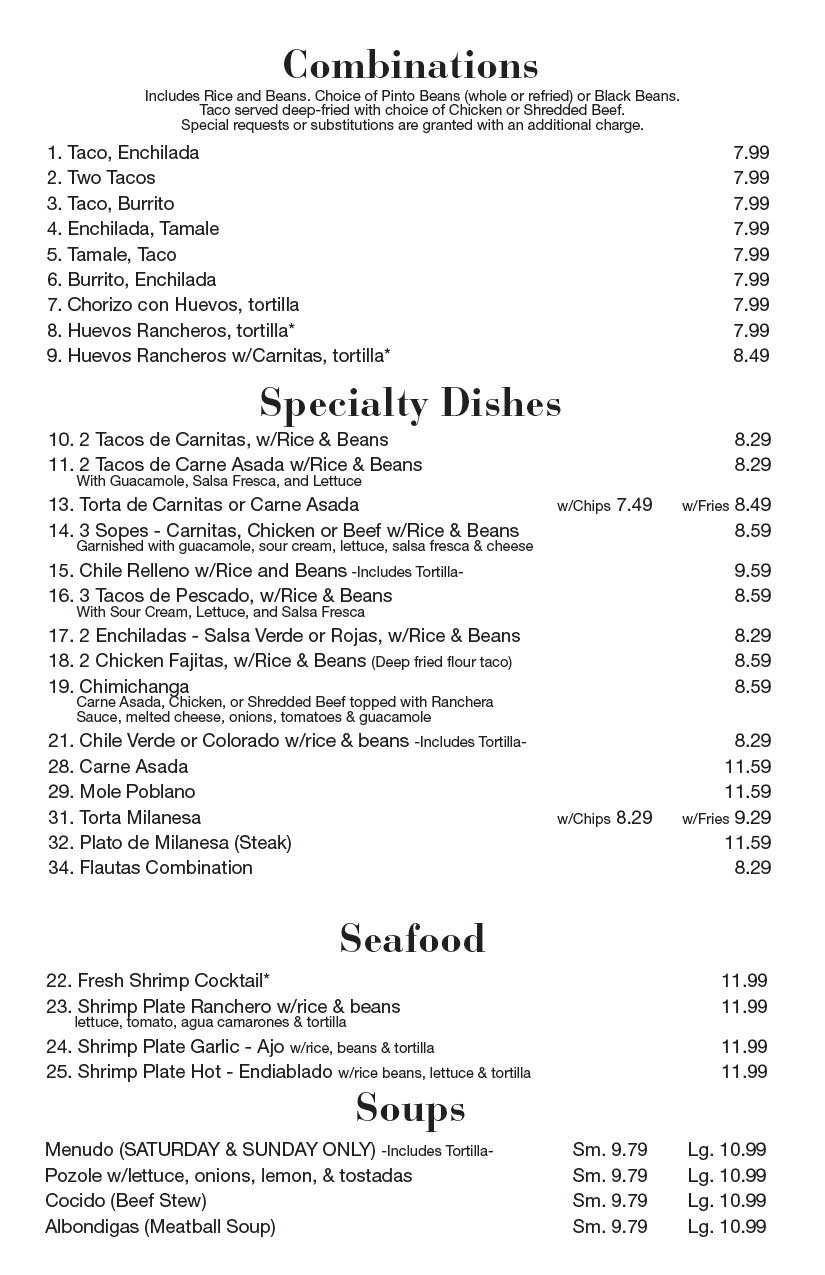 Los Jarritos Menu rev 2019-09-263 Los Jarritos Menu rev 2019-09-263
